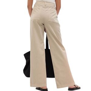 GAP Pants Women's 2 Tan Loose Khaki Wide Leg Moonstone Tan 90s